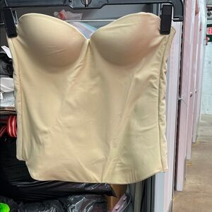 Q-T Intimates Beige Strapless Bandeau